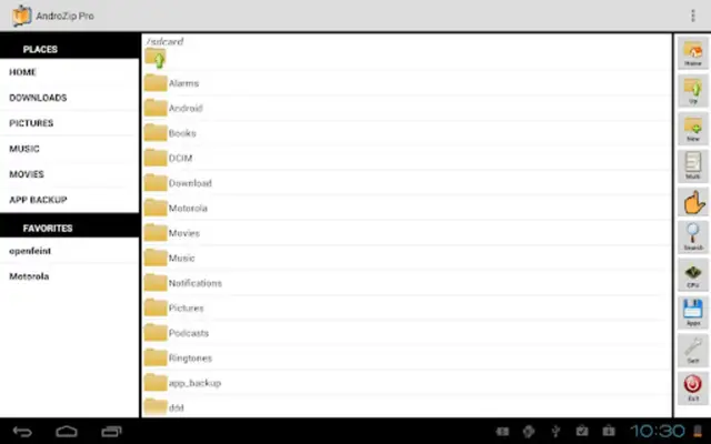 AndroZip File Manager android App screenshot 4